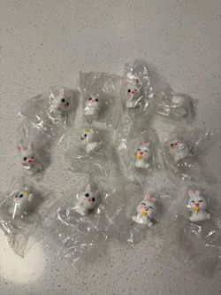 Cute Mini Bunny Figurines Set of 13 for Collectors and Decor