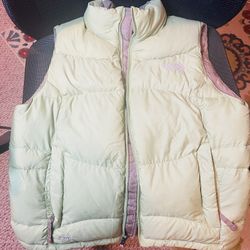 The North Face Vest Womens M Green 550 Down Fill Insulated Quilted Puffer