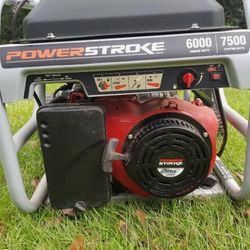 Powerstroke 6000 watts diesel fuel 6 gallon generator