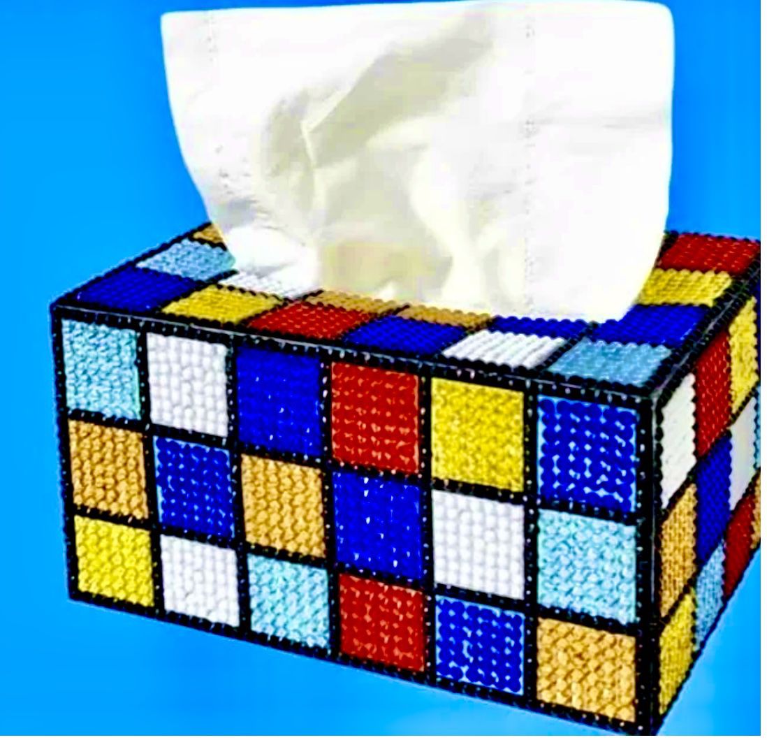 Rubik’s Cube Diamond Painting Tissue Box Kit