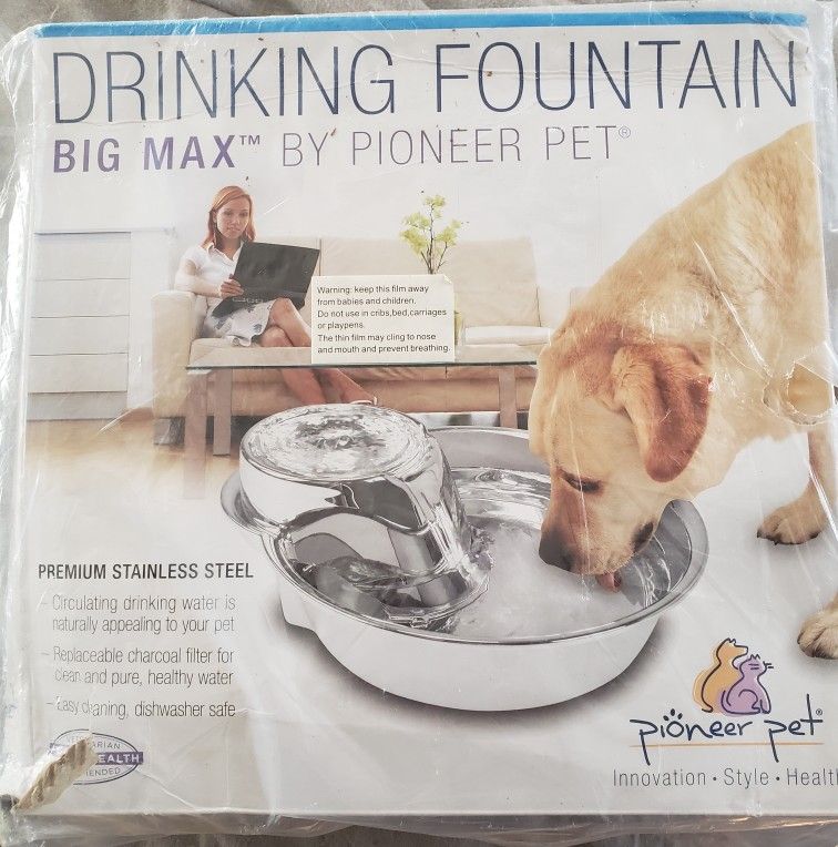 2 PET WATER FOUNTAINS.  BRAND NEW!