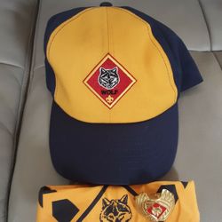 Cub Scouts - Wolf Hat, Neckerchief,& Slide