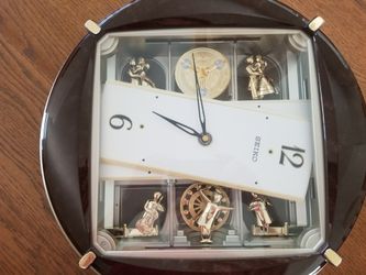 SEIKO melodies in motion QXM279BRH 訳あり品 Seiko Melodies in Motion Endless Waltz Clock Retired QXM279BRH for