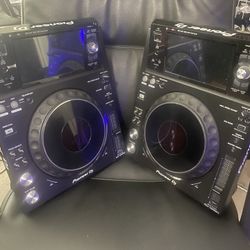 (2) PIONEER XDJ 1000MK2 