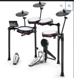 Alesis Nitro Max Electronic Drum Set, 8-Piece plus Alesis Nitro Max Expansion Kit: Tom, Cymbal, and Mounts