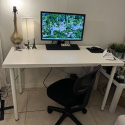 IKEA White Desk Or Table With Chair! 