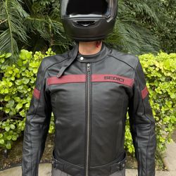 Sedici Leather Armored & Padded Jacket - Size 50 EU