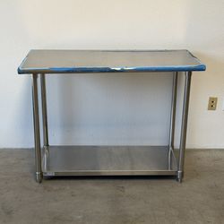 Uline Stainless Steel Work Table 48” x 24” w/ Bottom Shelf – NSF
