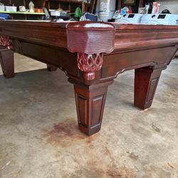 Impeccable Condition 8’ Pool Table (Free Delivery & Pro Setup) New Felt Any Color + All Accessories 