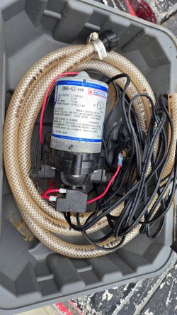 Rv water heater and pump