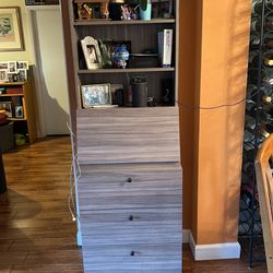 Desk with Drawers & Shelves