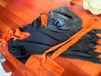Free Halloween witch costume with hat 4-7 year old