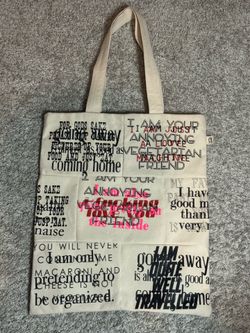 Pamela Barksy canvas tote bag
