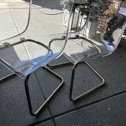 IKEA Clear Chairs