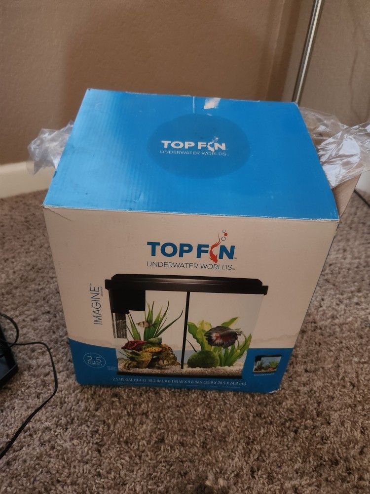 Top Fin 2.5 Gallon Fish Tank 