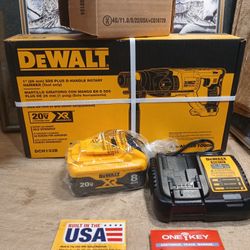 NEW DEWALT 20V XR SDS PLUS ROTARY HAMMER KIT 