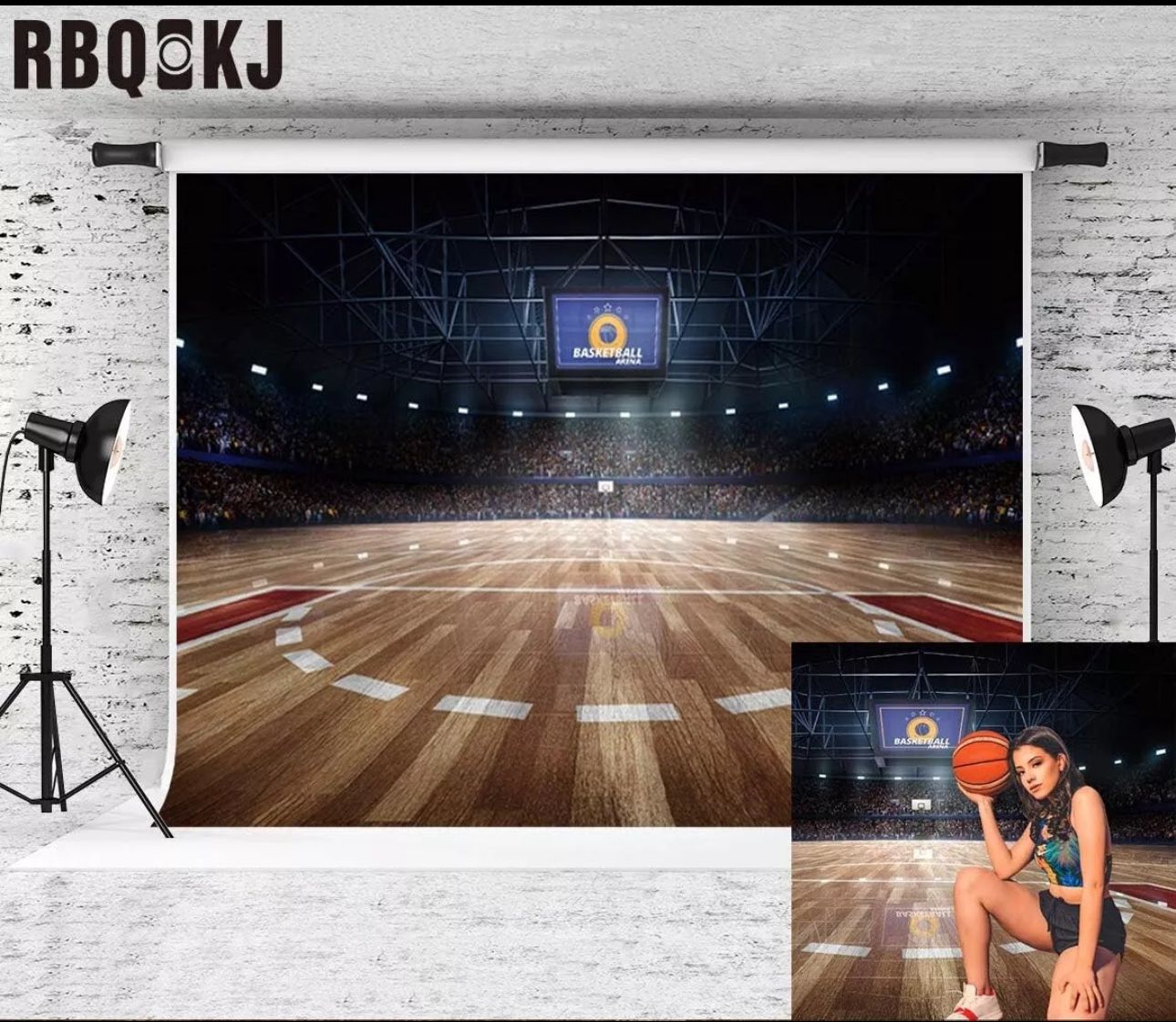 Basketball Backdrop Abstract Photography Background 7x5ft Basketball Cour A110000177