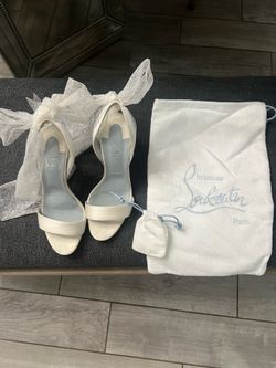 Christian Louboutin bridal heels