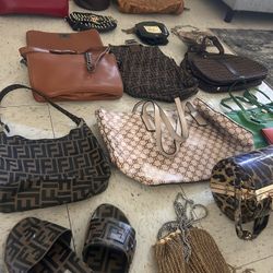 Fendi Purse And Slides