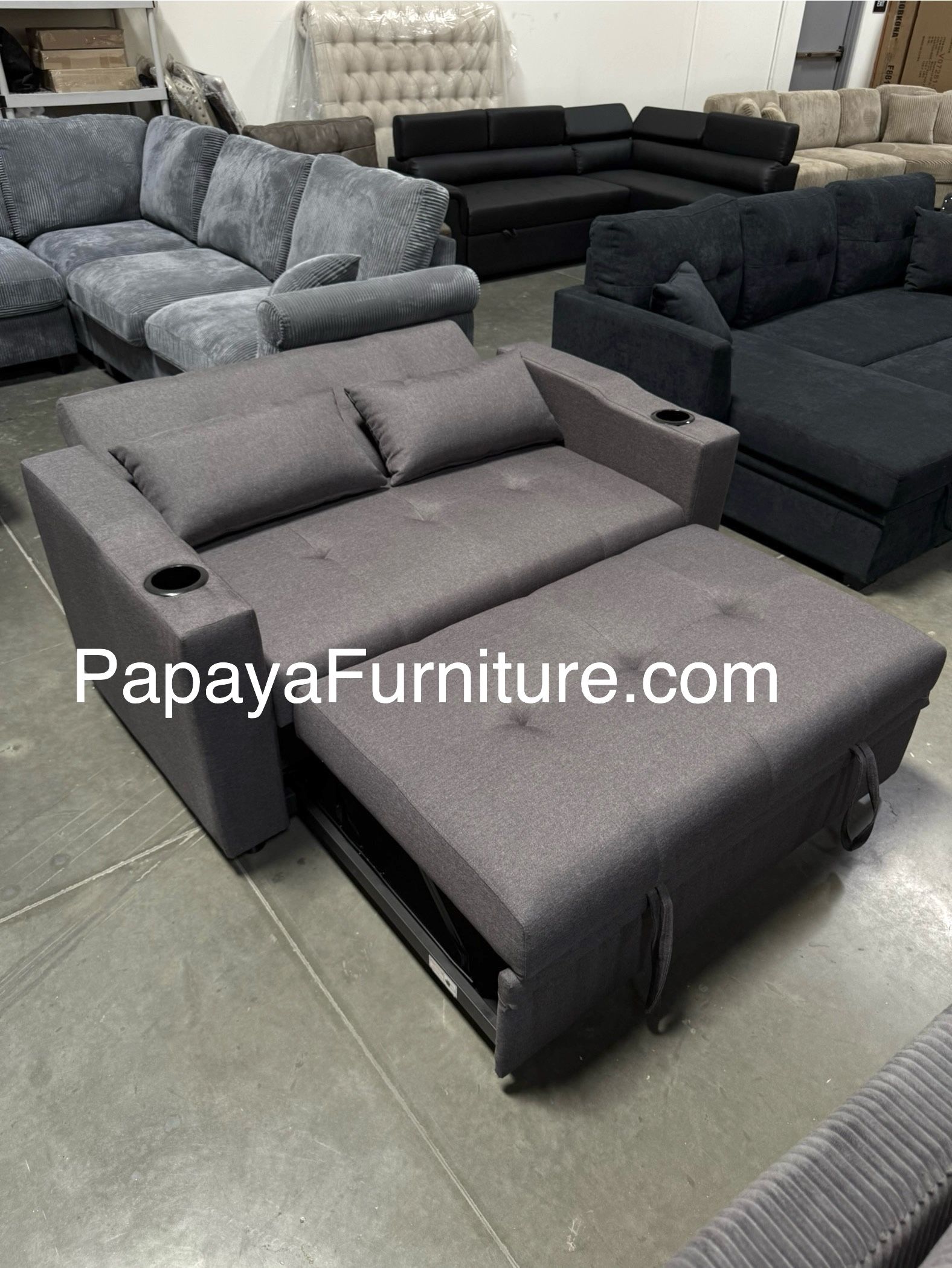 New! Pull-out Comfortable Adjustable Sofa Bed, Sleeper Sofa, Sofa Bed, Pull-out Bed Sofa, Sleeper Sofa Couch, Sofabed, Grey Sofa Bed, office sofa bed