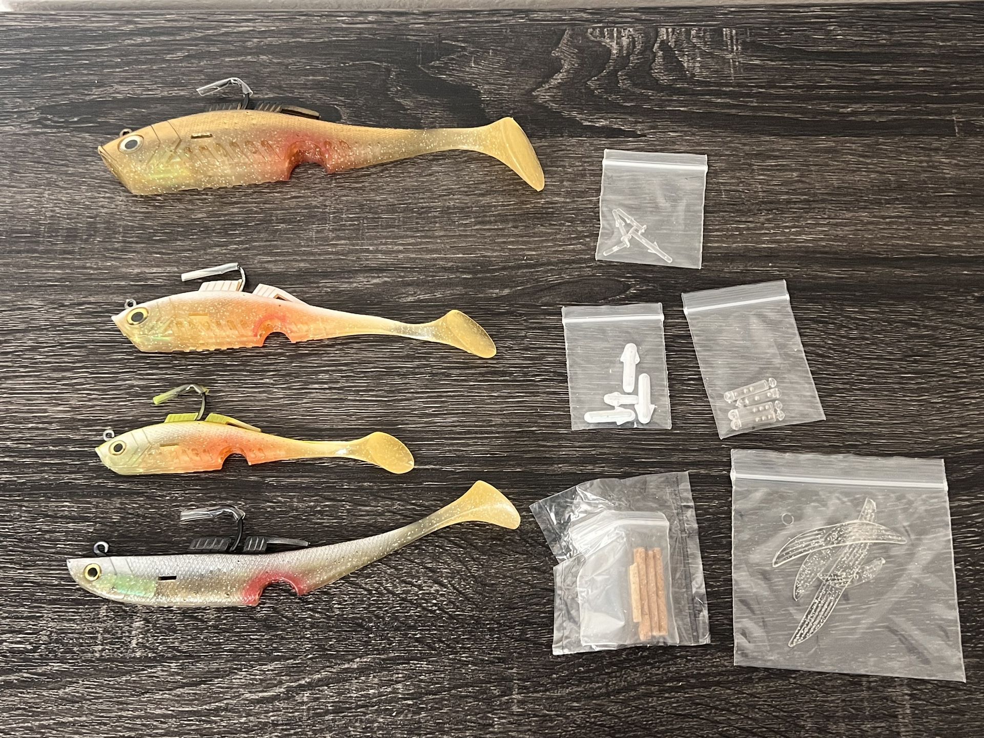 Might Bite Trophy Collection Kit - Large Lures for Big Fish! 5.5"