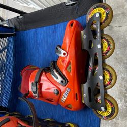 QQTecnica CT7 inline skates roller blades brand new 80mm with Abec 9 ceramic bearings. 