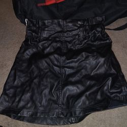 Black Silky Skirt