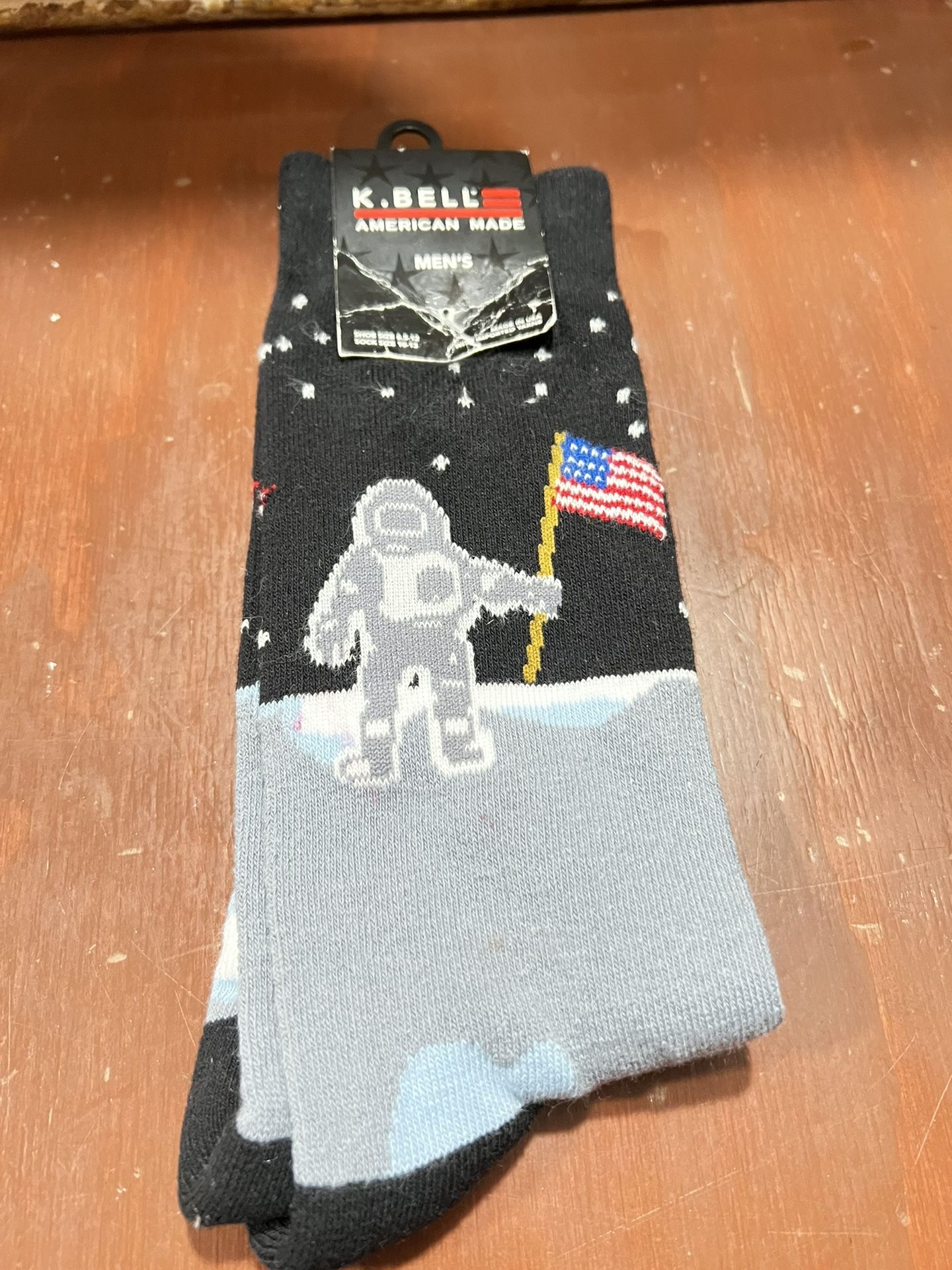 Man on the Moon Socks - Made In America by K.Bell