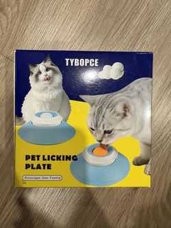Slow Feeder cat Bowl, Interactive Licking Bowl for Wet & Liquid Food, Cat Puzzle Feeder, Non-Slip Cat Food Bowl for Slow Eating, Anxiety Relief Cat Sl
