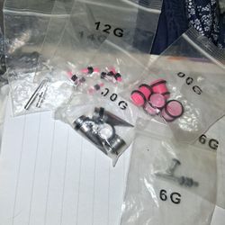Ear Plugs/Gauges All Different Gauges Metal/Glass