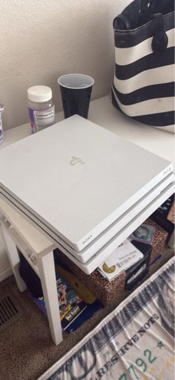 White PlayStation pro