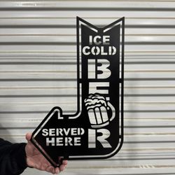 Ice Cold Beer Sign