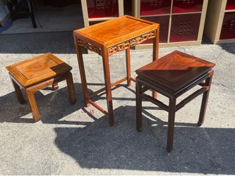 Miscellaneous Chinese tables, $30 each