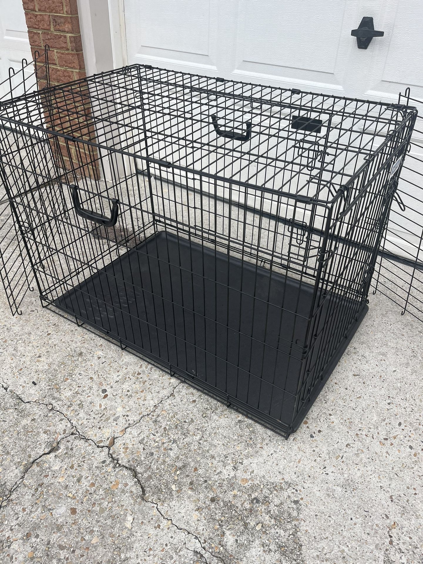 large double door dog crate