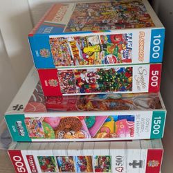 4 Puzzles The 2 Boxes In The Middle Are New