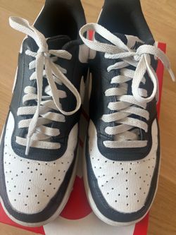 Nike Men's Court Vision Low Shoes Black /White 8