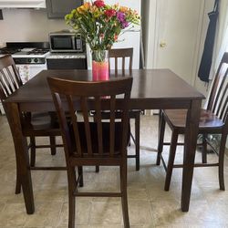 Wooden High Dining Table