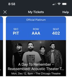 A Day To Remember Chicago Tickets Thumbnail