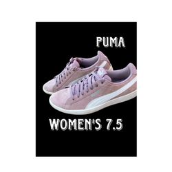 Lavender Pumas  Women’s 7.5  $10