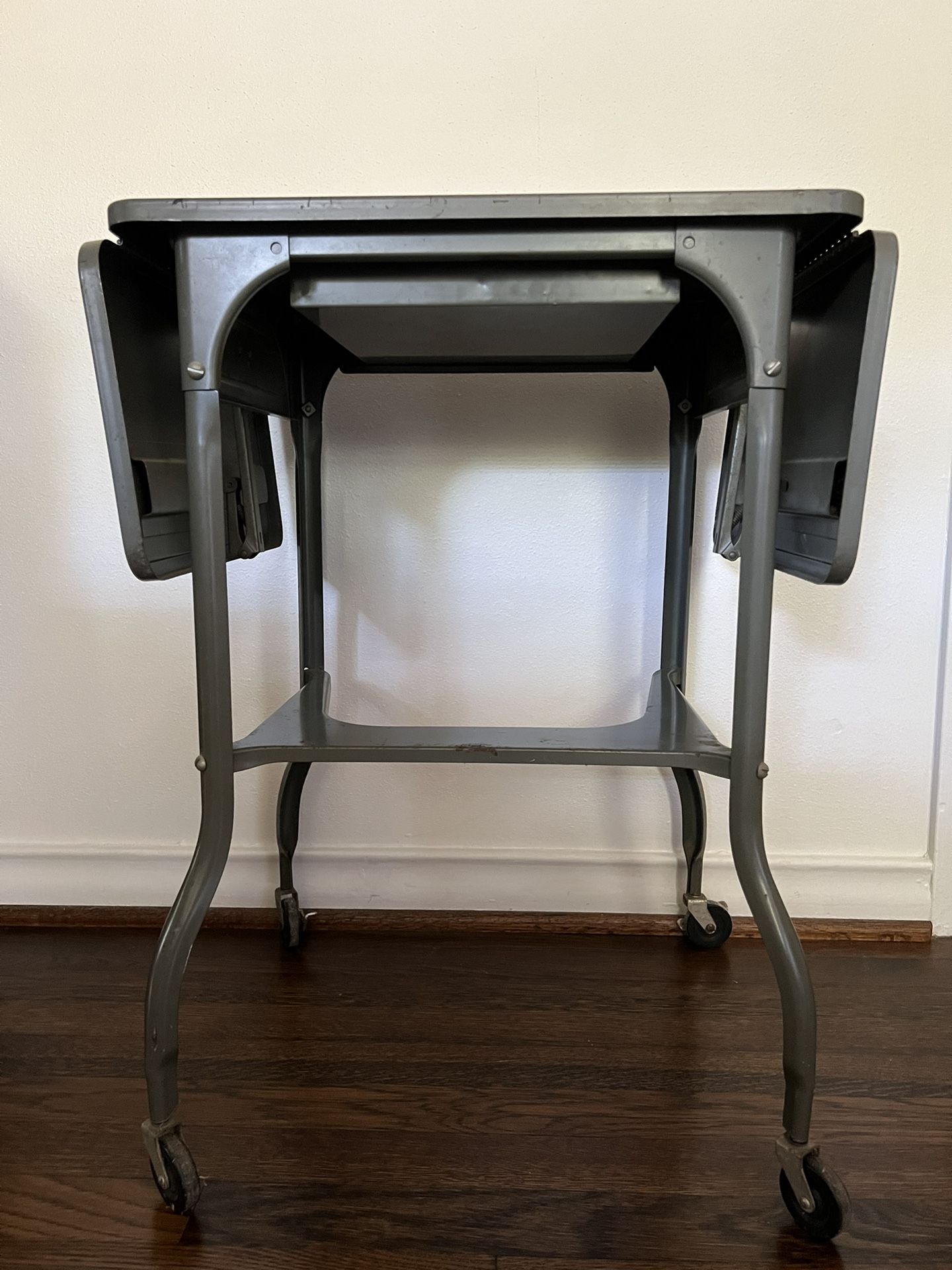 Vintage Metal Typewriter Table