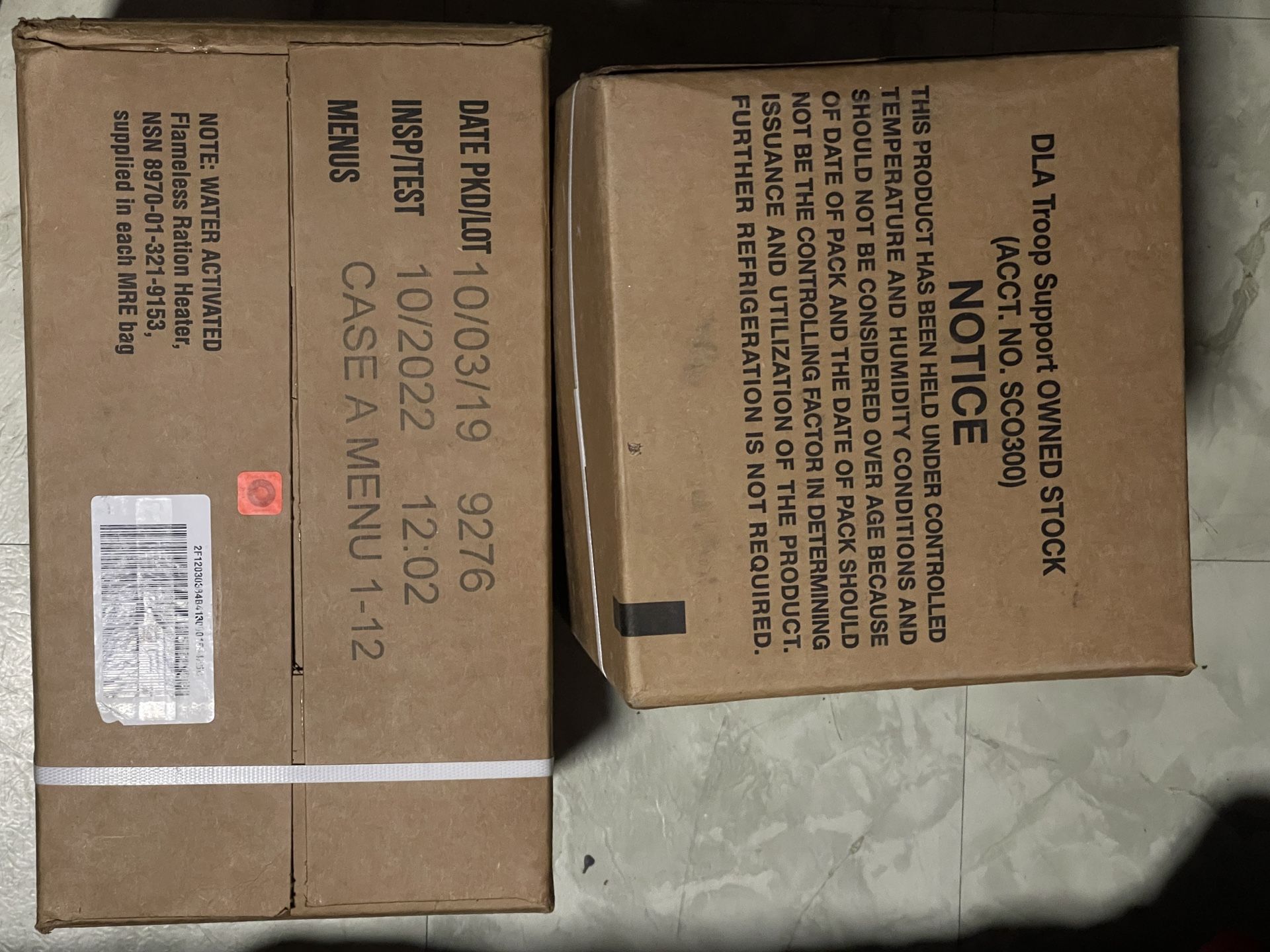 MRE 12 Meal Box
