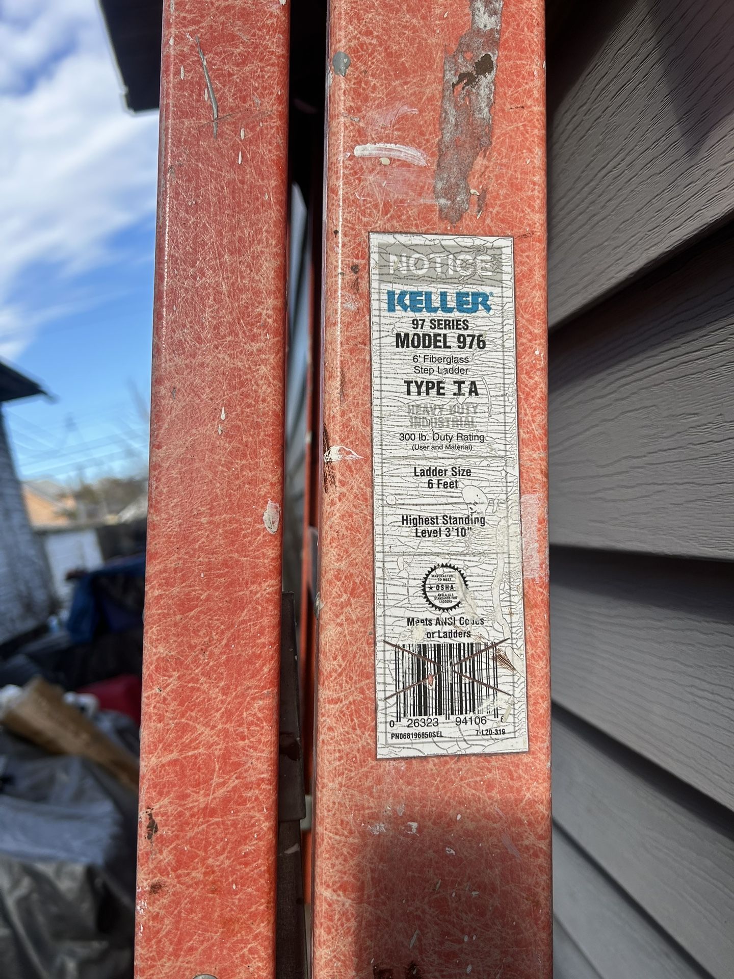Keller 6 Foot Ladder In Great Condition