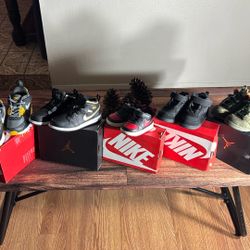 Nike and Jordan tennis shoes