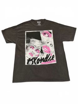 Blondie band tee charcoal size L/XL unisex NWOT