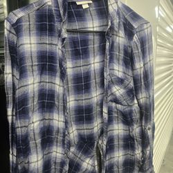 Plaid Shirt L 