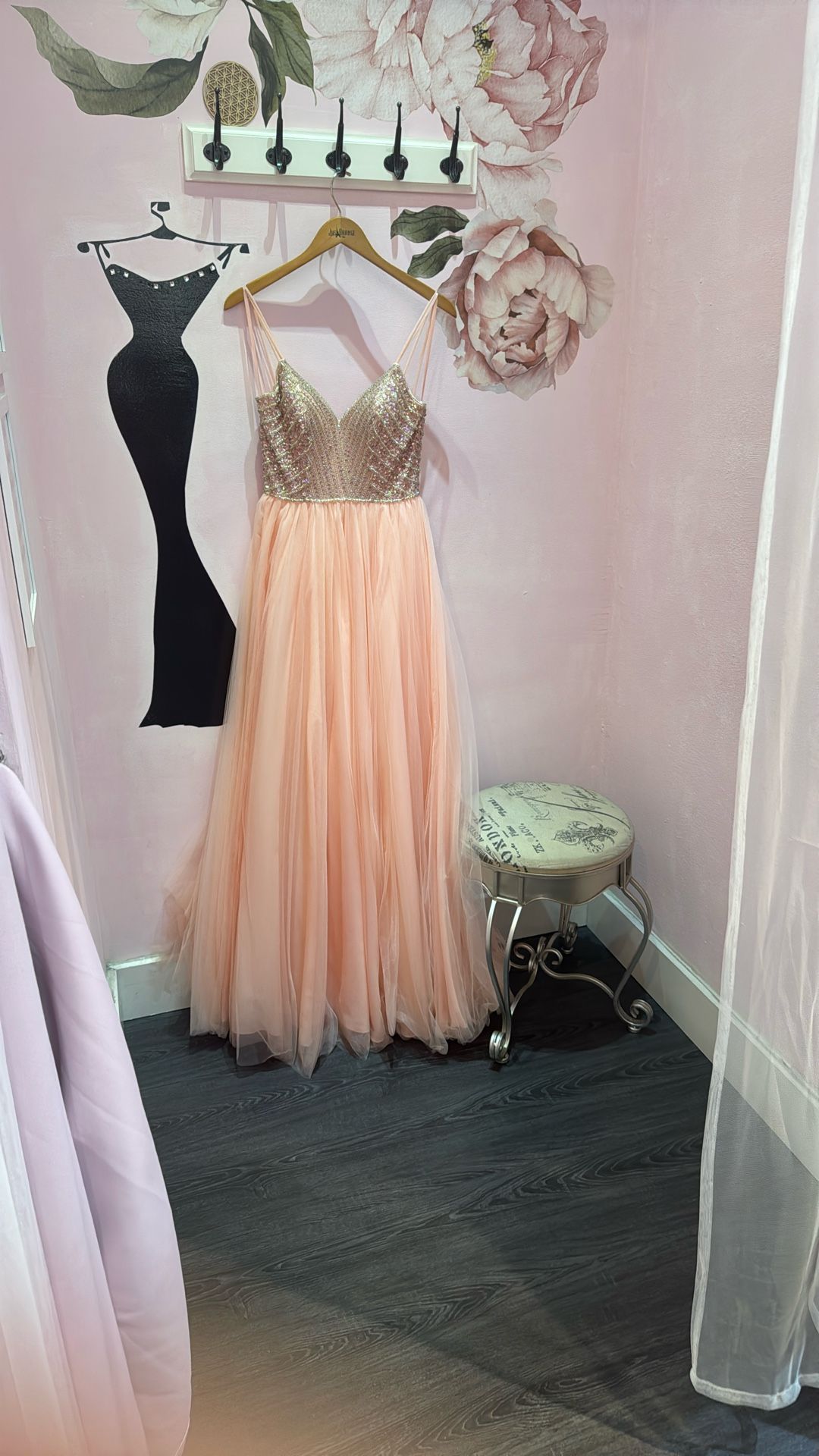Blush Pink Prom Dress/quinceanera Dress