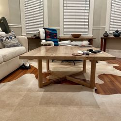 Custom White Oak Coffee Table