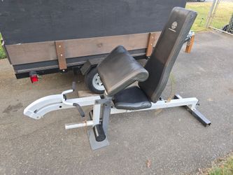 Gold's Gym Platium Weight Bench with Preacher Rest & Leg Developer