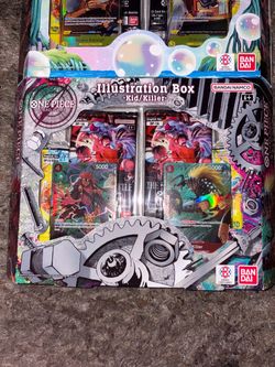 One Piece Vol 7 and 8 illustration boxes