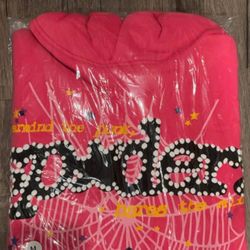 pink spider hoodie